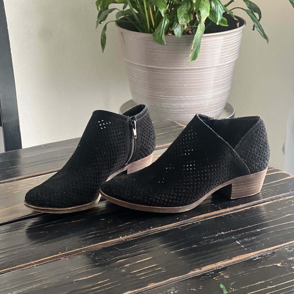 Lucky Brand Black Ankle Booties